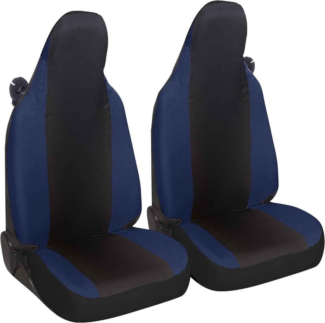 Sitzbezüge kompatibel für Smart fortwo, W450 W451 und W453, Set mit 2 Vordersitzbezügen aus Polycott
