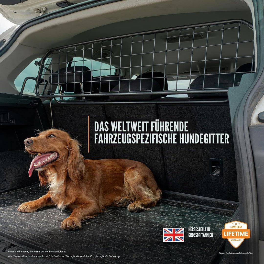 Travall Hundegitter für Renault Captur (2019-) Fahrzeugspezifisches Hundegitter, Kofferraumschutz fü