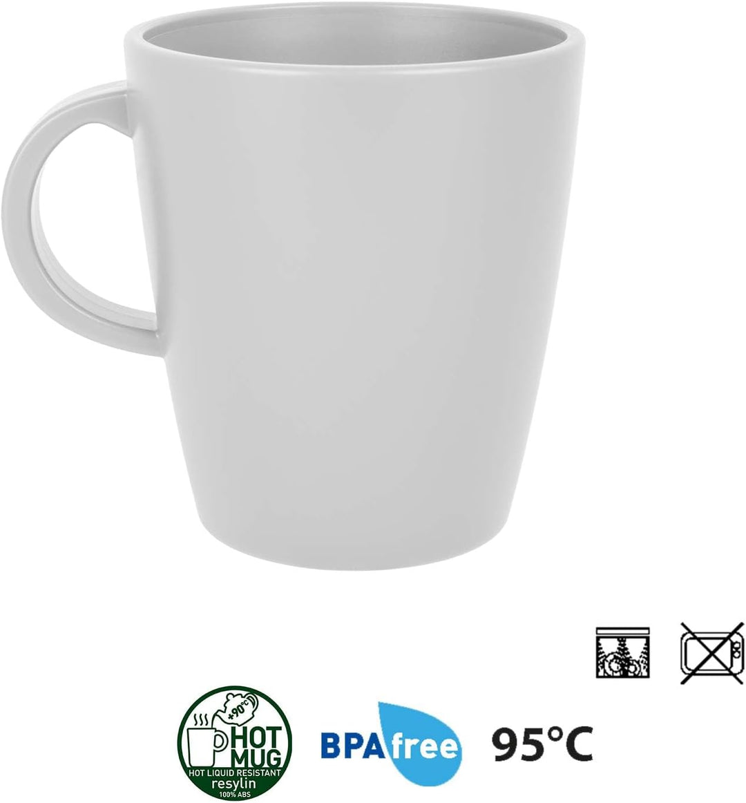 BRUNNER: Melamin Geschirr-Set Camping | 36-Teilig - Teller, Becher, Besteck & Gläser für 2-4 Persone