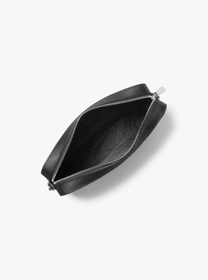 Michael Kors Damen Jet Set East West Crossbody Umhängetasche Schwarz, Schwarz