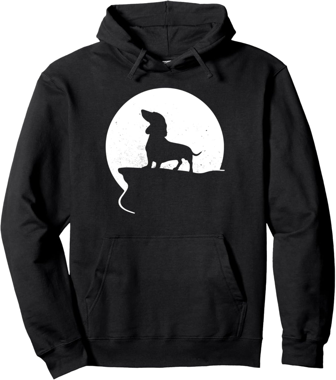 Dackel Retro Pullover Hoodie