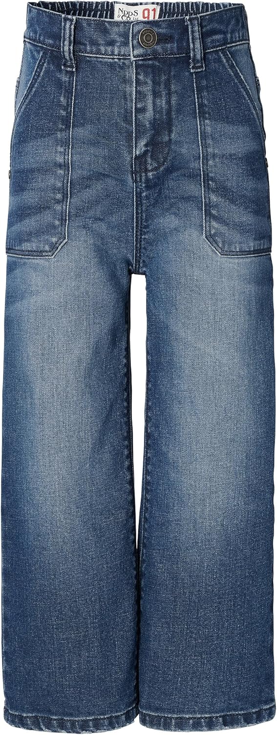 Noppies Mädchen Girls Denim Pants Wide Leg Fit Kik Jeans 104 Dark Blue, 104 Dark Blue