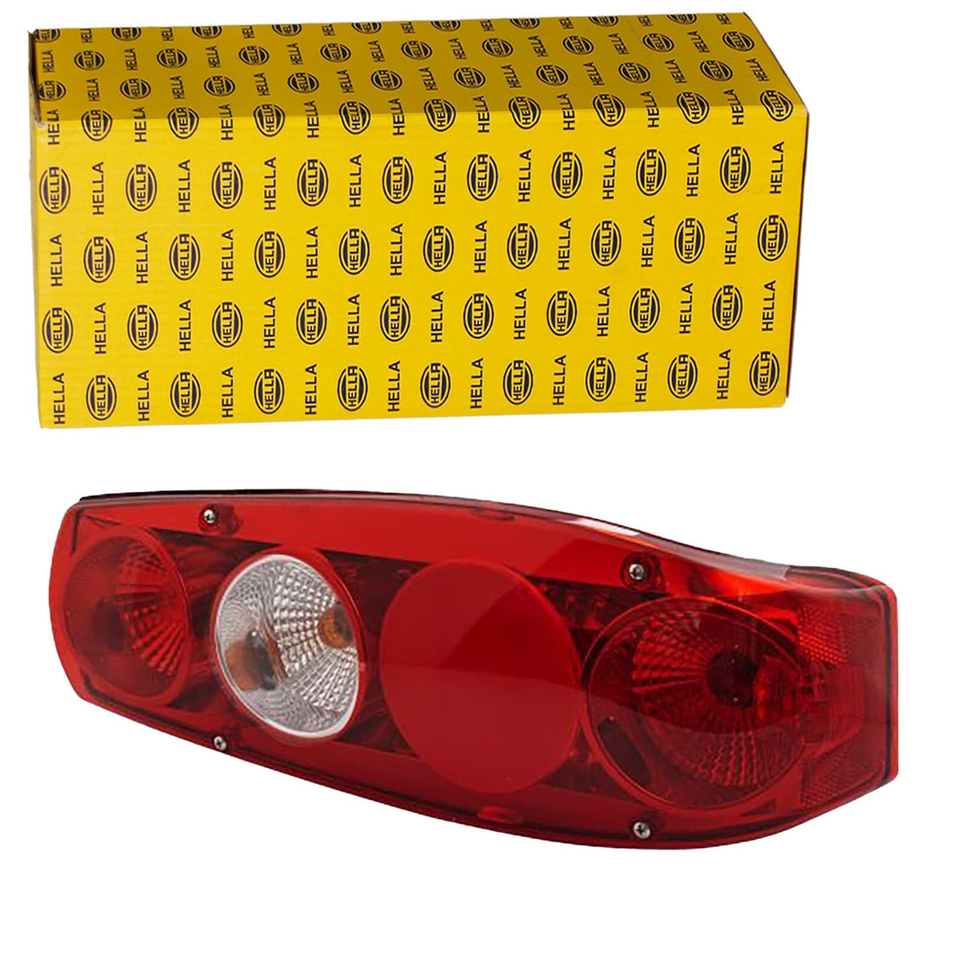 HELLA Rückleuchte - Caraluna II - Glühlampe - 12V - Einbau/geschraubt - ECE - Lichtscheibenfarbe: ro