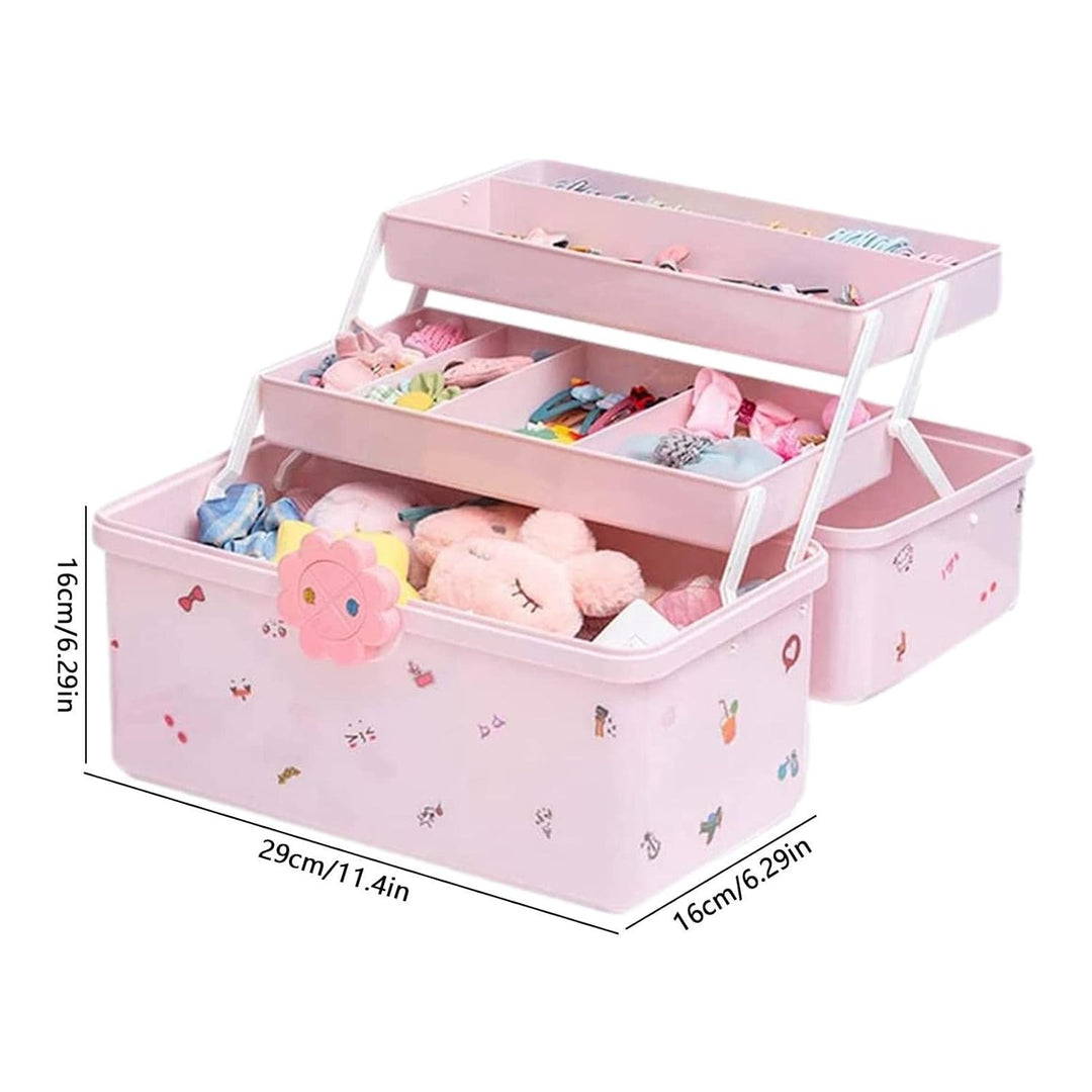 Aufbewahrungsbox Für Haarschmuck Mädchen – Fächerteiler-Organizer | Schmuckschatulle Für Mädchen, Pe