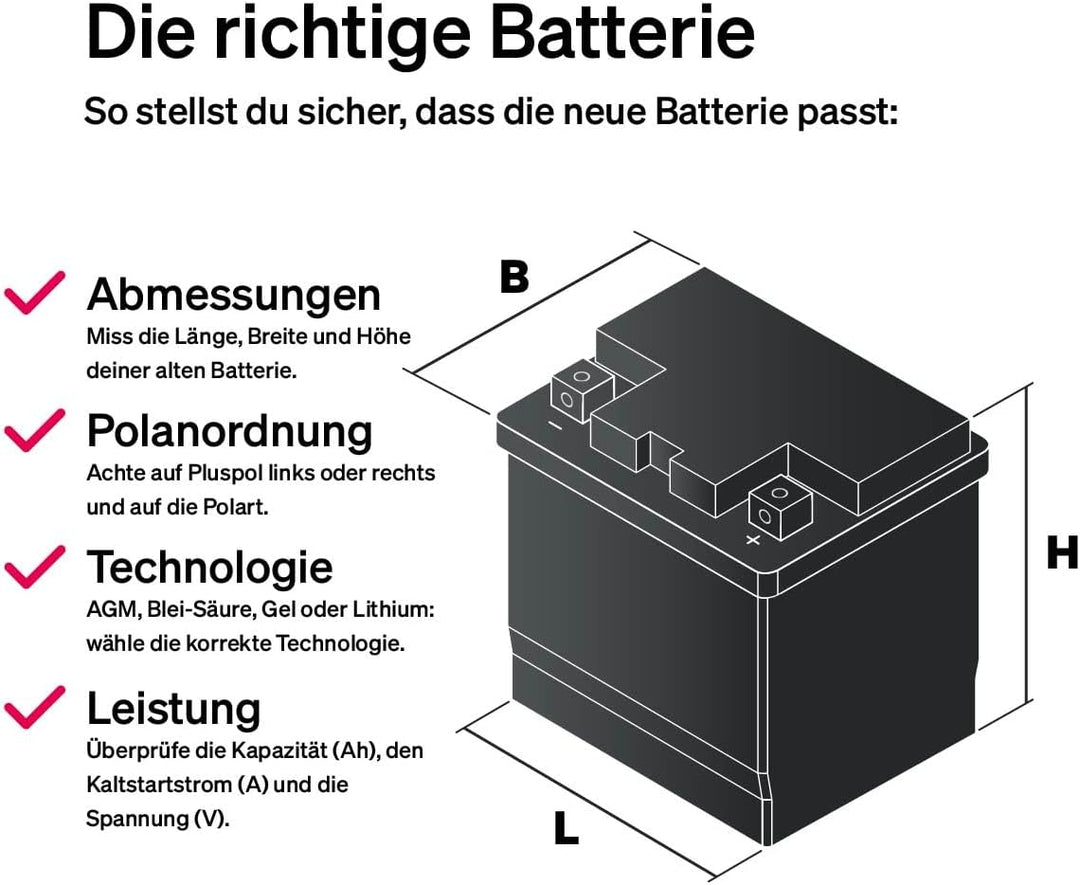 HeyVolt Garden U1R SLA Rasentraktorbatterie 30Ah 310A
