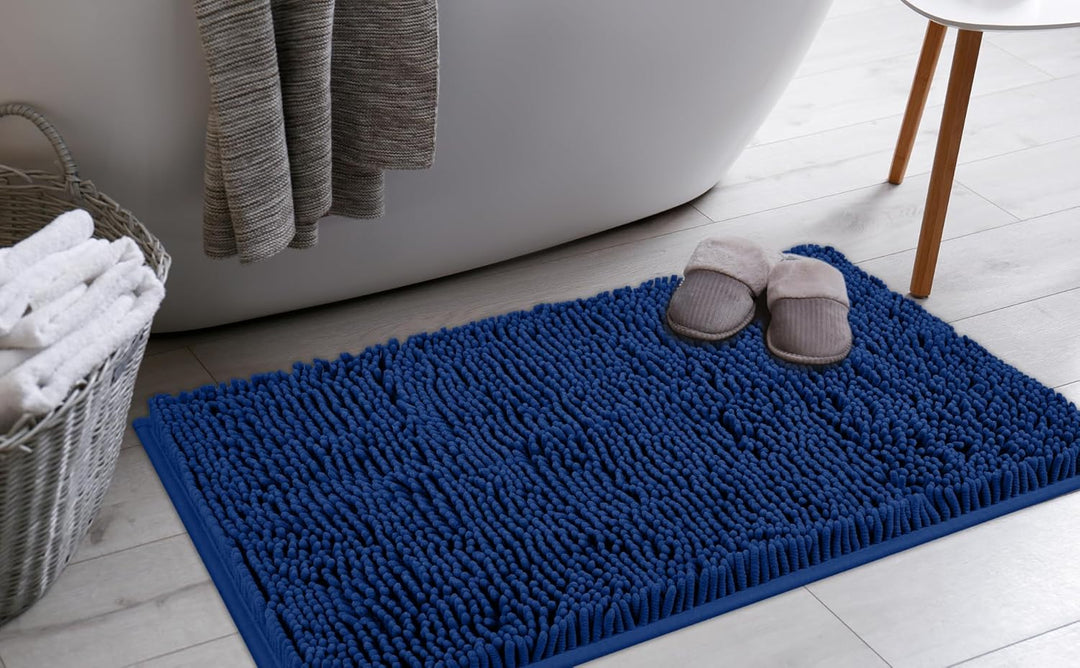 FCSDETAIL rutschfeste, Hochflor Badteppiche 70 x 120 cm, Maschinenwaschbare Badematte, Badvorleger m