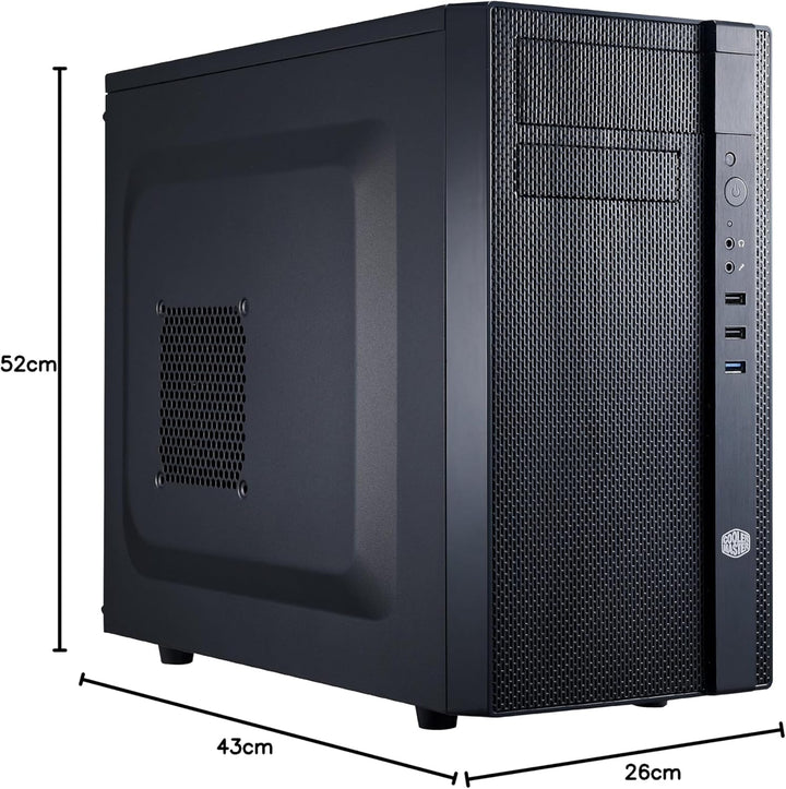 Cooler Master N200 PC-Gehäuse 'micro-ATX, Mini-ITX, USB 3.0, Seitliches Lochgitter' NSE-200-KKN1, N2