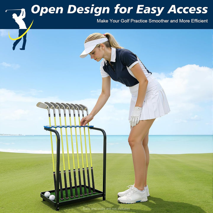Golfschlägerständer, 9-Loch-Golfschläger-Aufbewahrungsständer, Schläger-Display-Ständer, Aufbewahrun