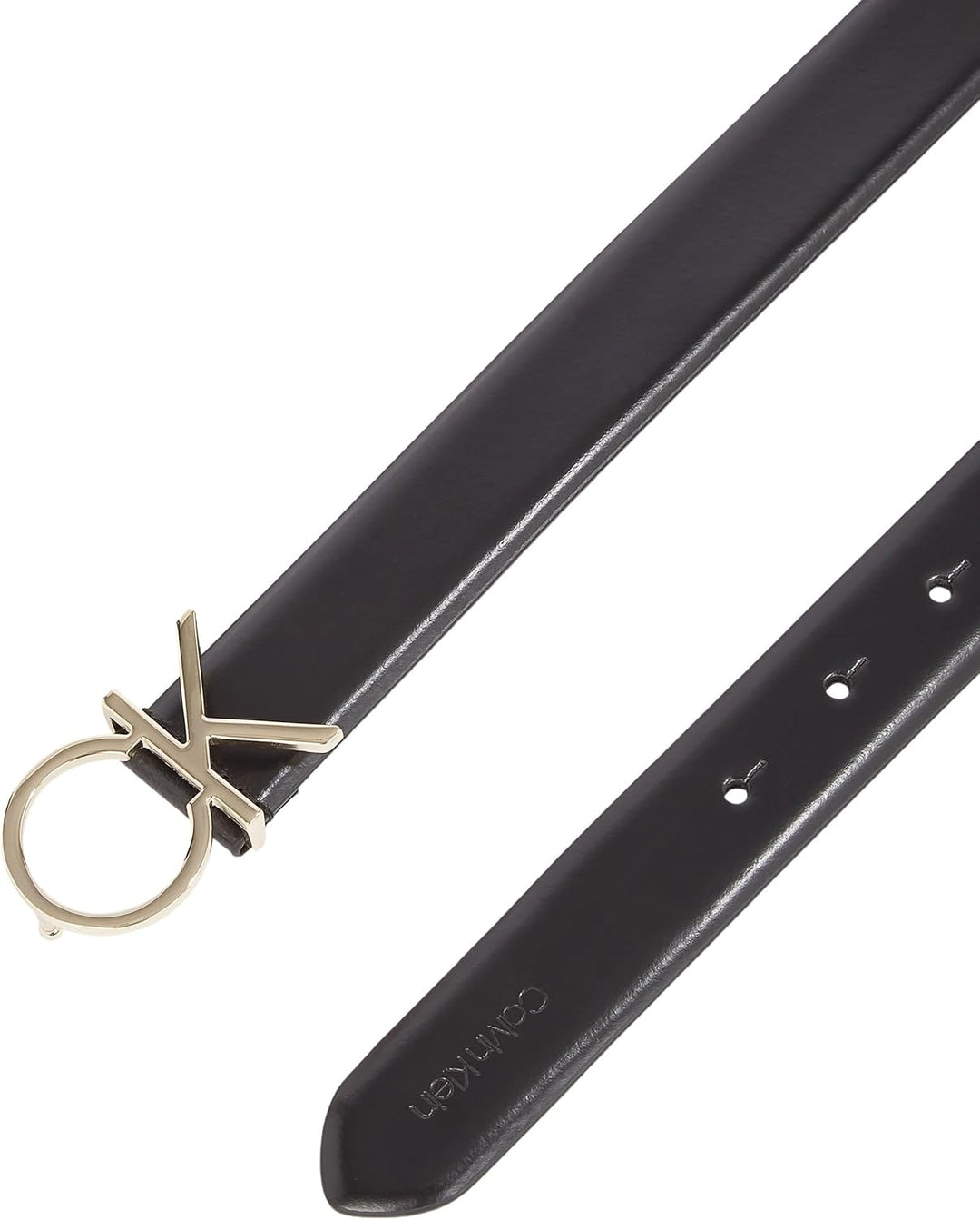 Calvin Klein Damen Re-Lock Ck Logo Belt 30Mm Gürtel 85 Black (Ck Black), 85 Black (Ck Black)