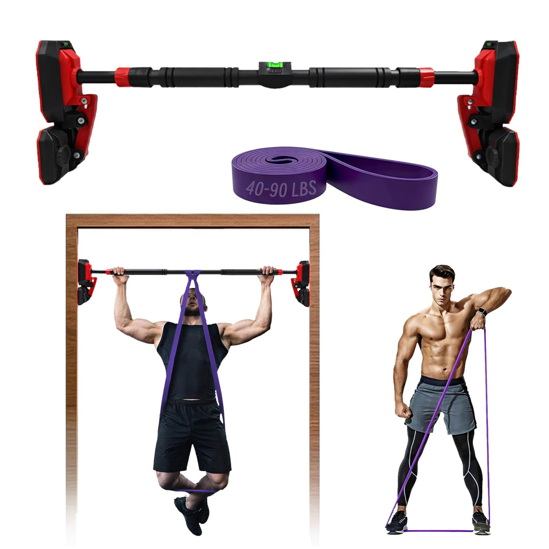 Kapler Klimmzugstange Türrahmen ohne Schrauben Verstellbar: 70-130 cm mit 360° Verriegelung & 200kg