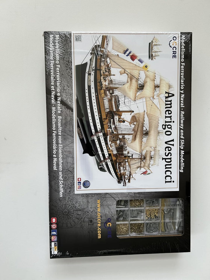 Occre AMERIGO VESPUCCI Montagesatz Code 15006B aus Holz und Metall Massstab 1:100 (980LX560HX304W mm