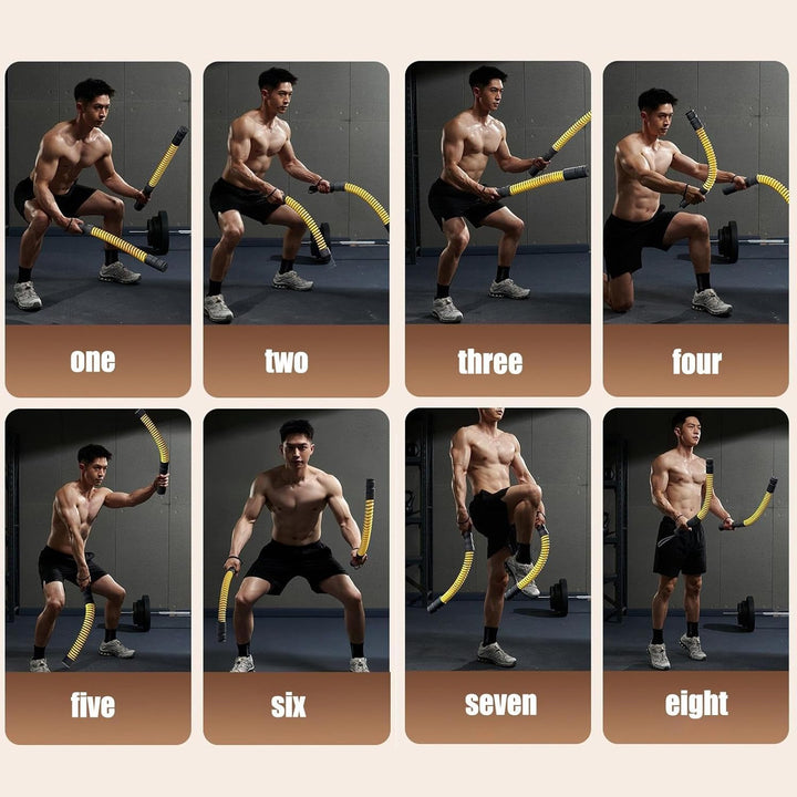 Kabellose Battle Seile - Gym Trainingsgeräte Für Übungen | 2-TLG. Seile Zum Armmuskeltraining | Für
