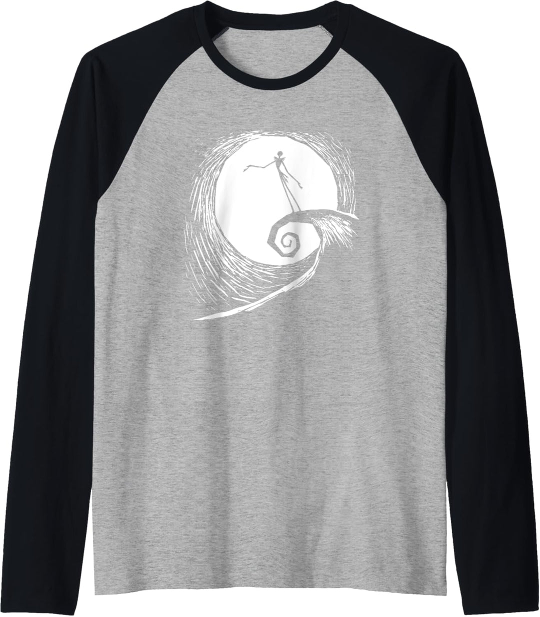 The Nightmare Before Christmas Jack Moon Silhouette Raglan