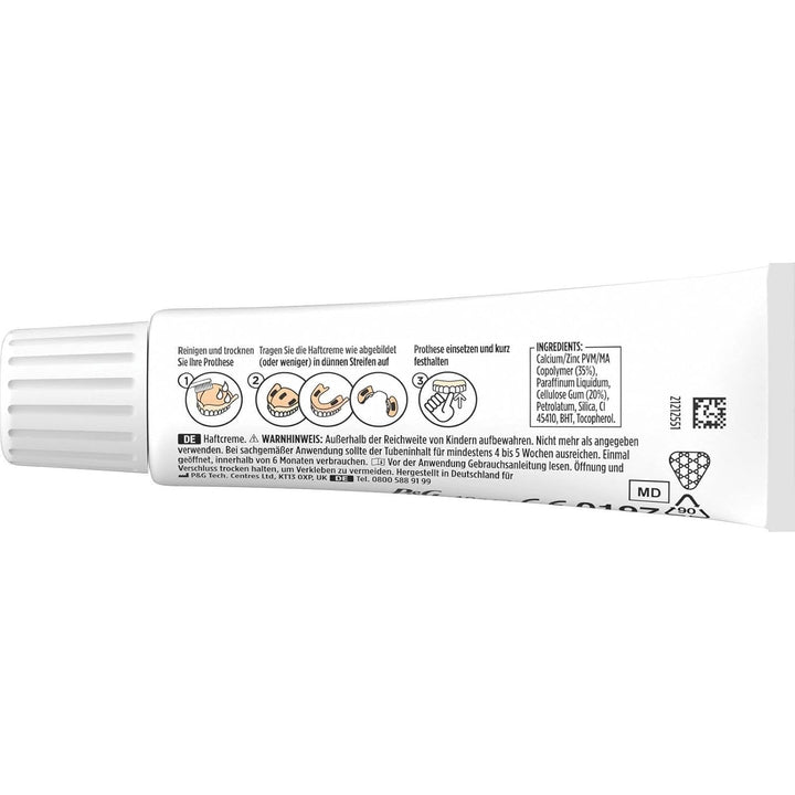 5x 40g blend-a-dent PLUS Premium Haftcreme - Geschmacksneutral - Duokraft