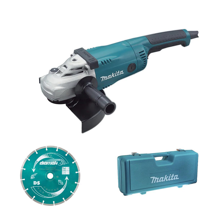 Makita GA9020 230mm Elektro Winkelschleifer 240V mit Tragekoffer/Diamant Messer