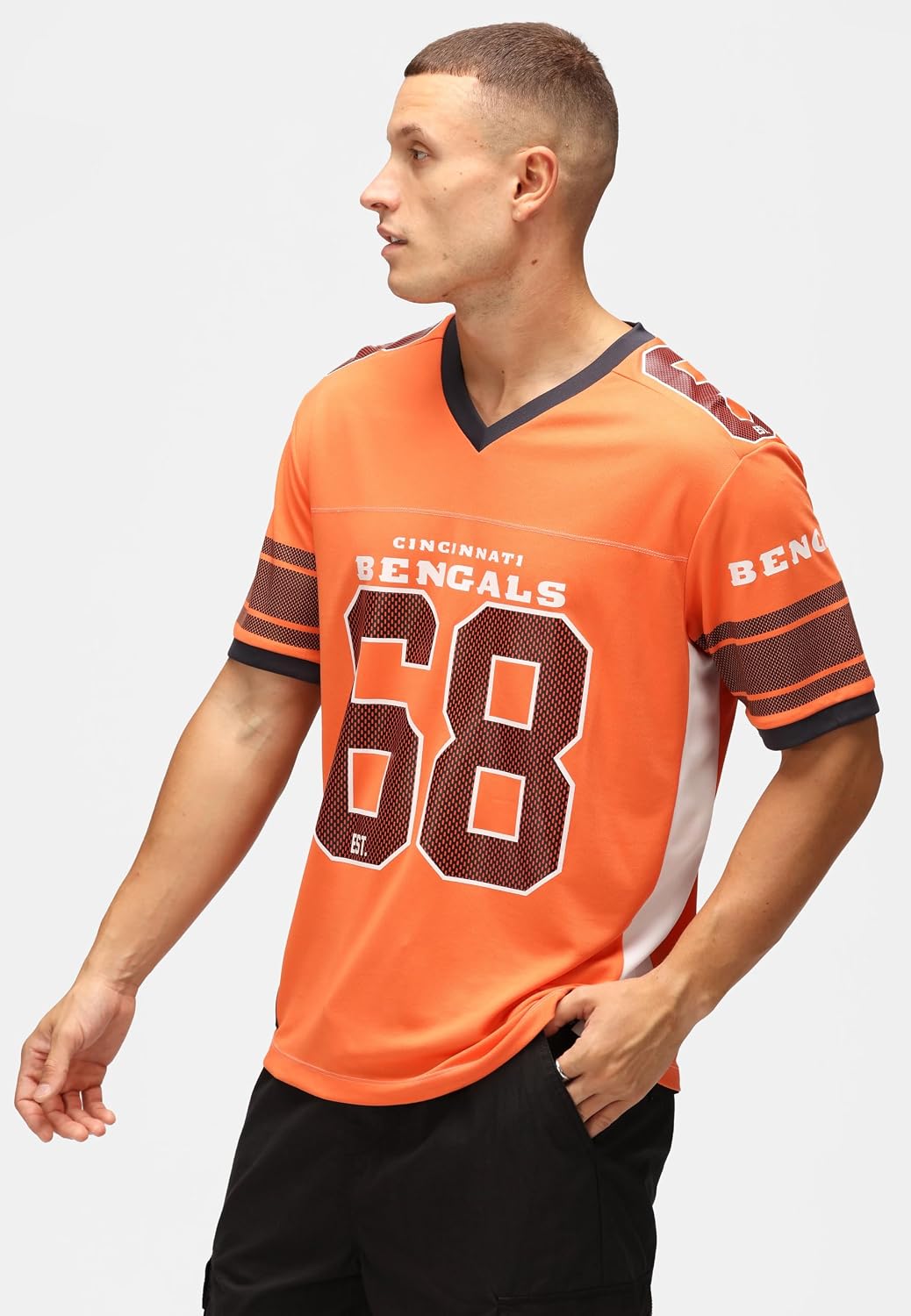 Recovered NFL T-Shirt Jersey Trikot American Football Fanshirt Teamlogo Nummer Sommer Oversized