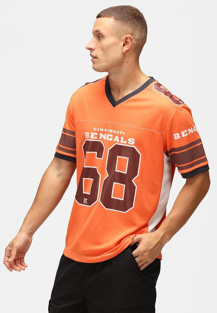 Recovered NFL T-Shirt Jersey Trikot American Football Fanshirt Teamlogo Nummer Sommer Oversized