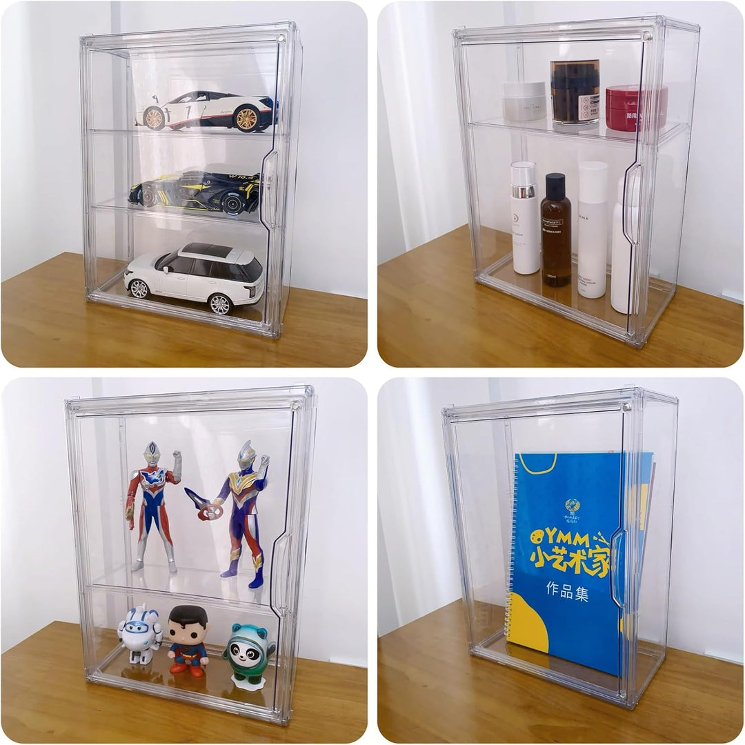 Siyecioa Schaukasten Vitrine, Acryl Vitrine, Glasvitrine, Vitrine Klein mit Tür Für Action Figuren S
