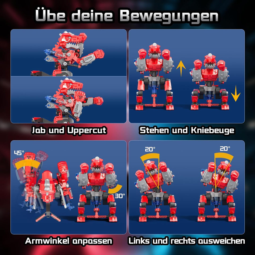 Experimente für Kinder ab 8 9 10 11 12 13 14, Bauen Sie Zwei Hydraulische Boxroboter Baukasten, Expe