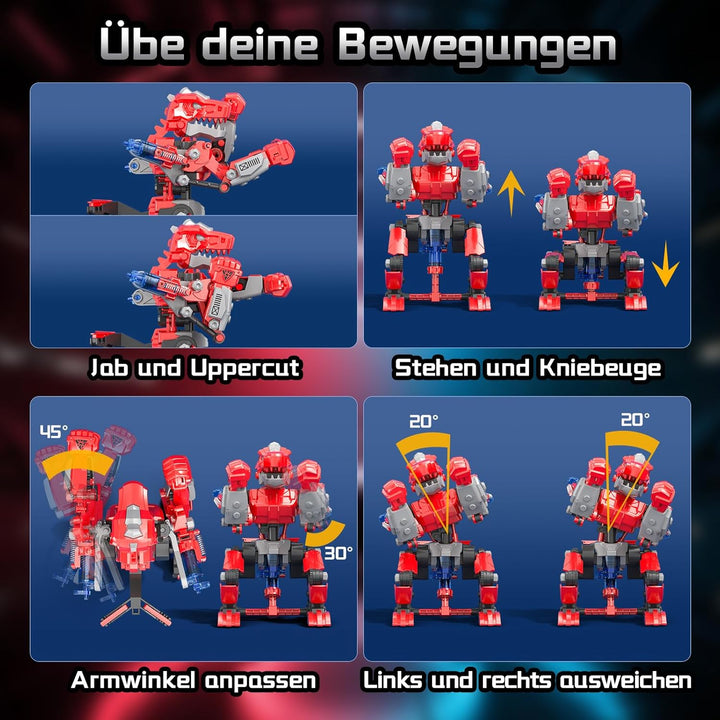 Experimente für Kinder ab 8 9 10 11 12 13 14, Bauen Sie Zwei Hydraulische Boxroboter Baukasten, Expe