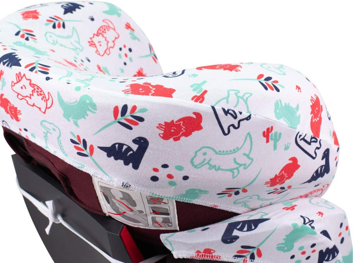 JYOKO KIDS Bezug für Autositz Kompatibel mit Cybex Solution Fix (Dino Party), Dino Party