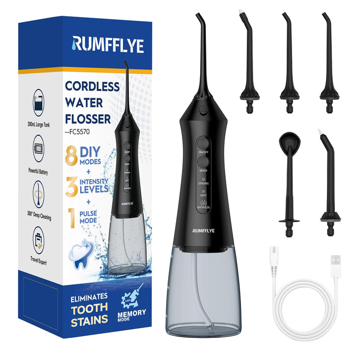 Munddusche Kabellos 4 Modi 12 Stufen Water Flosser 0.6MM Wasserstrahl Oral Elektrische Zahnseide Zah