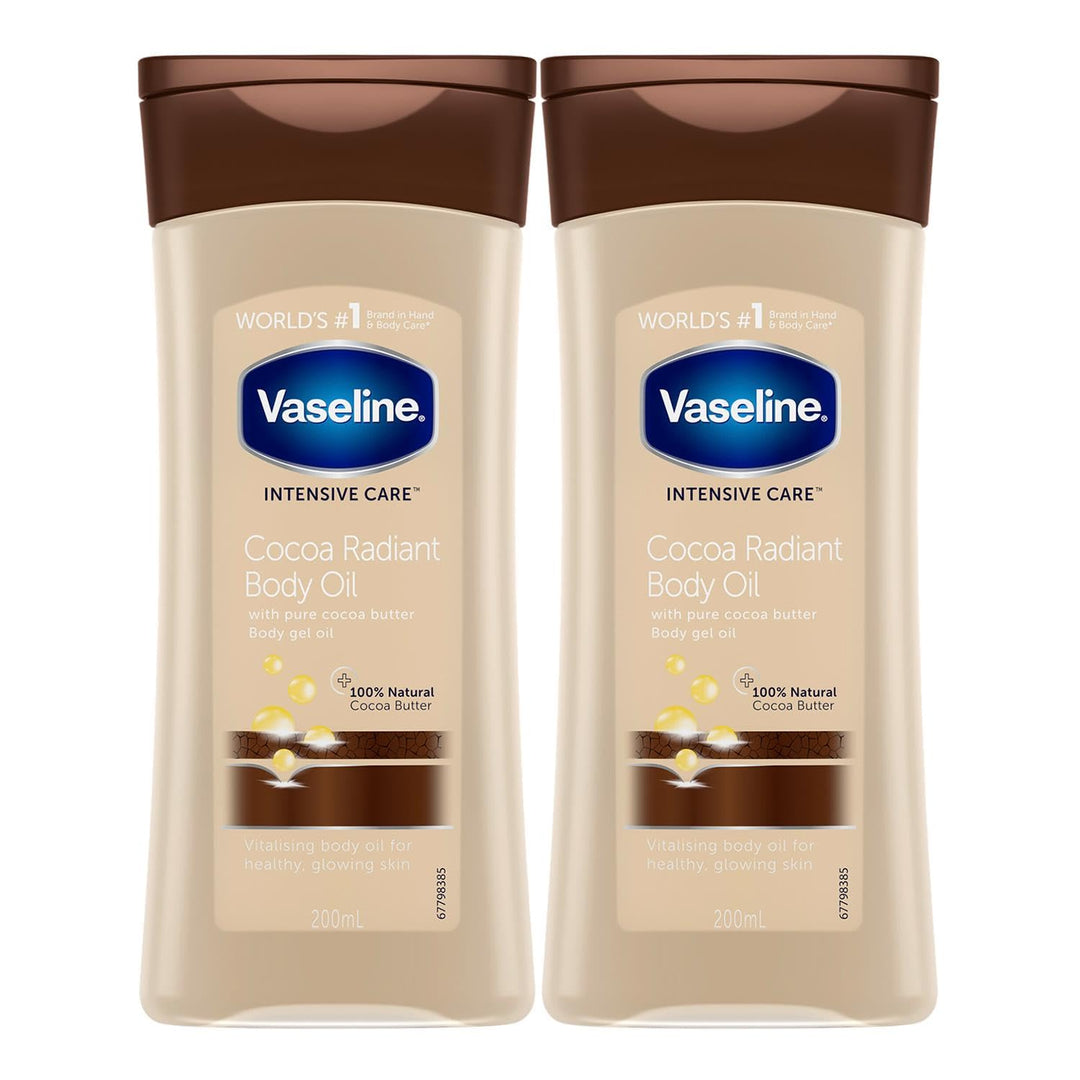 Vaseline Total Moisture Cocoa Radiant Body Gel Oil – 6,8 oz – 2 Stück Vaseline