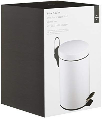 Premier Housewares Treteimer, 3 l, weiss Blanco Treteimer, Blanco Treteimer