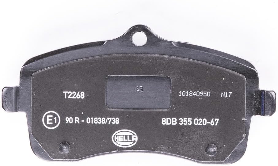 HELLA PAGID 8DB 355 020-671 Bremsbelagsatz - T2268 - Dicke/Stärke: 18.7mm - Bremssystem: Lucas - mit