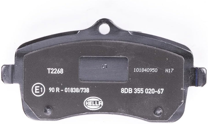 HELLA PAGID 8DB 355 020-671 Bremsbelagsatz - T2268 - Dicke/Stärke: 18.7mm - Bremssystem: Lucas - mit