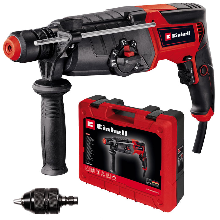 Einhell Bohrhammer TE-RH 950 5F (950 W, 2-Gang-Getriebe, Schlagstärke 3 J, SDS-plus-Aufnahme, Bohrle