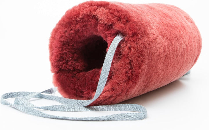 Reissner Lammfelle Engel Muff Lammfell Rot, Rot