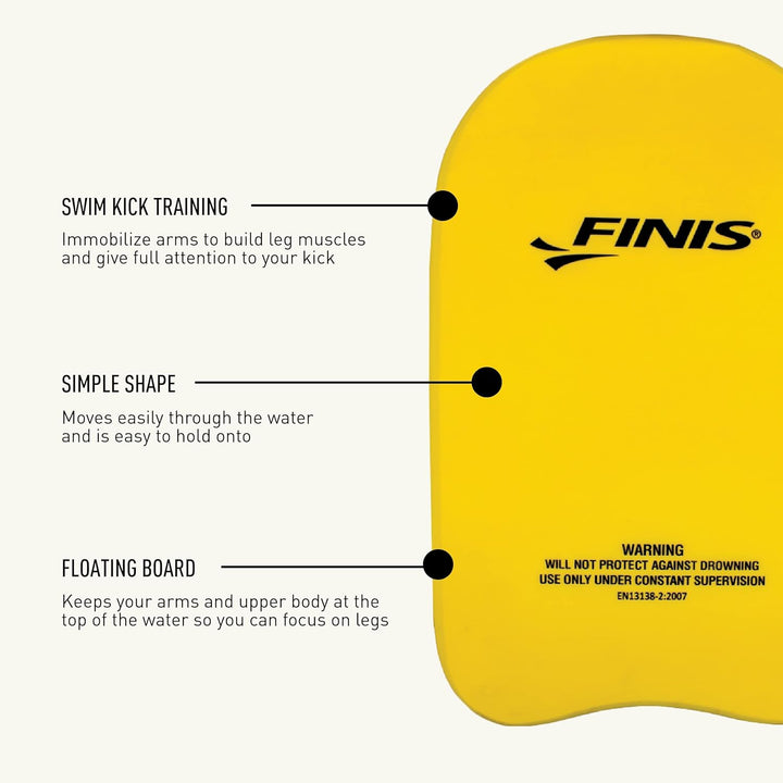 FINIS Kickboard Foam 14 x 10 Zoll gelb, 14 x 10 Zoll gelb