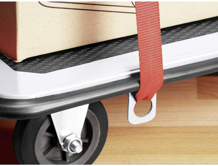 Meister Plattformwagen - Klappbar - Bis 150 kg Tragkraft - Feststellbremse / Transporthilfe mit Lenk