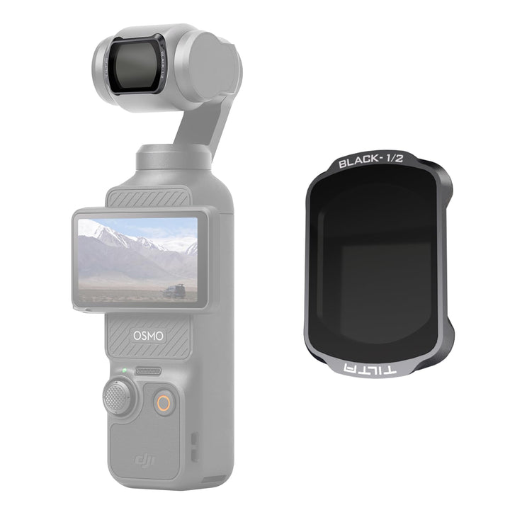 Tilta Pocket 3 Black Mist 1/2 Filter, Magnetischer Schwarzer Diffusionsfilter Kompatibel mit DJI Osm