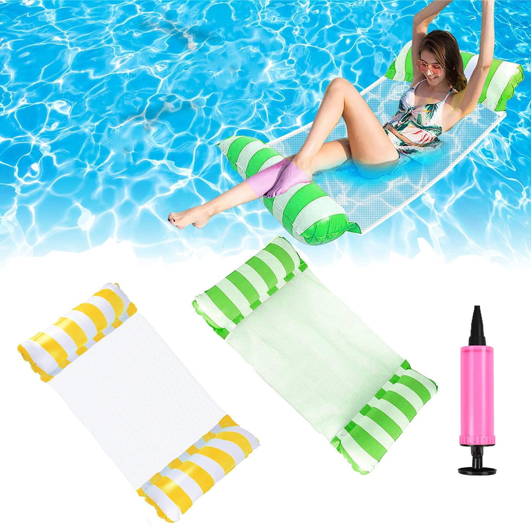 Wasserhängematte, Aufblasbares Schwimmbett Pool für Erwachsene, Sommerspiele, Strandparty, zusammenk