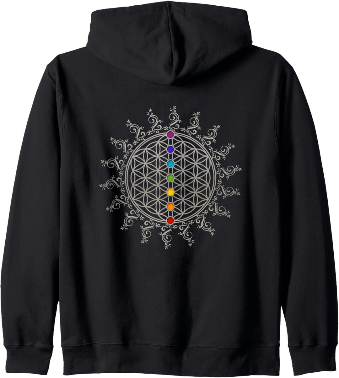 Blume des Lebens, Chakra, Sacred Geometry, Flower of Life Kapuzenjacke