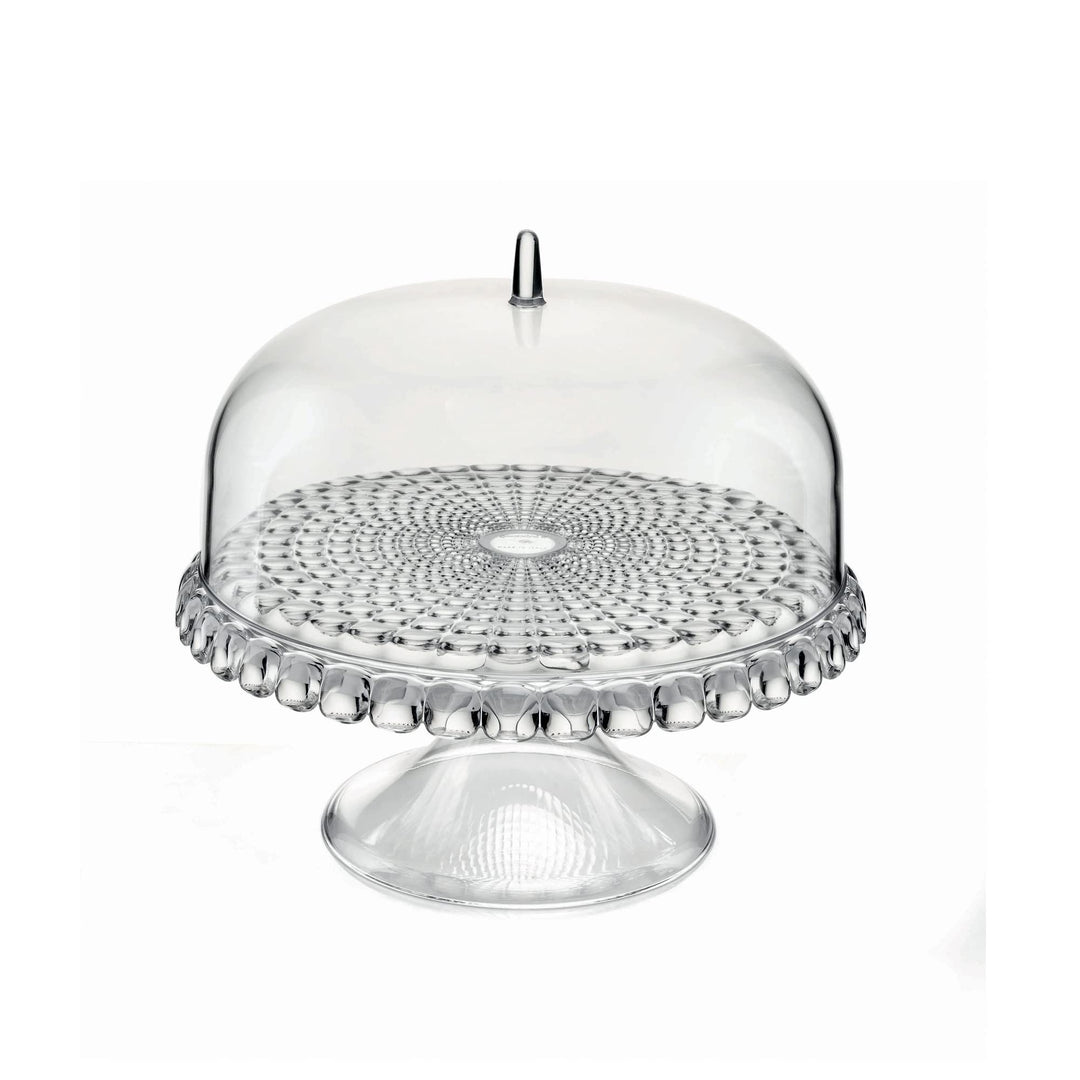 Guzzini - Tiffany, Kleine Tortenplatte Mit Fuss Und Haube - Transparent, Ø30 x h27 cm - 19940100, Tr