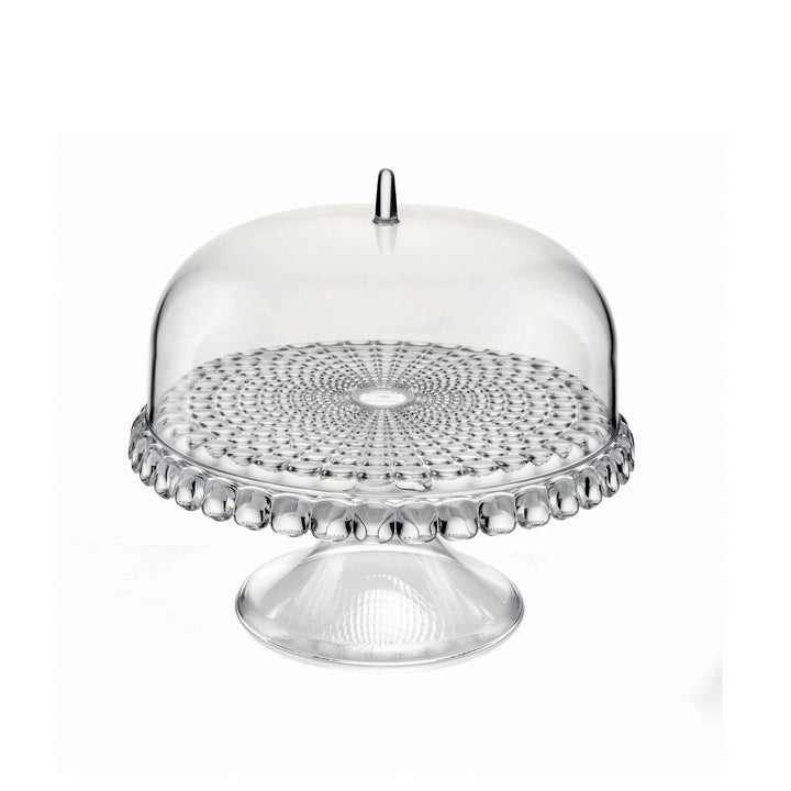 Guzzini - Tiffany, Kleine Tortenplatte Mit Fuss Und Haube - Transparent, Ø30 x h27 cm - 19940100, Tr