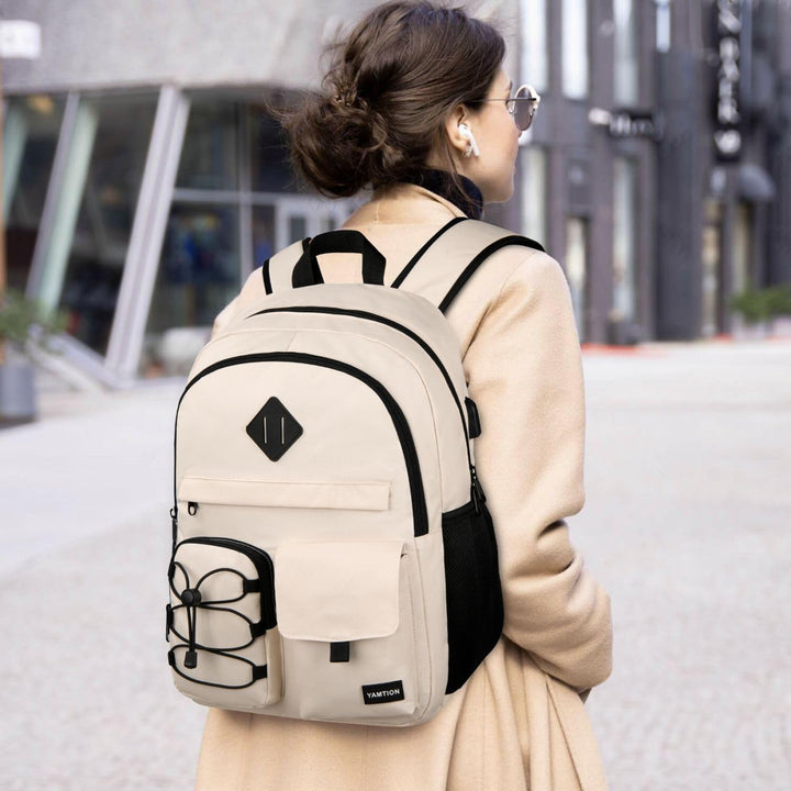 YAMTION Rucksack Laptop Damen,Schulrucksack Frauen für Schule Uni,Schultasche Mädchen Teenager Schul