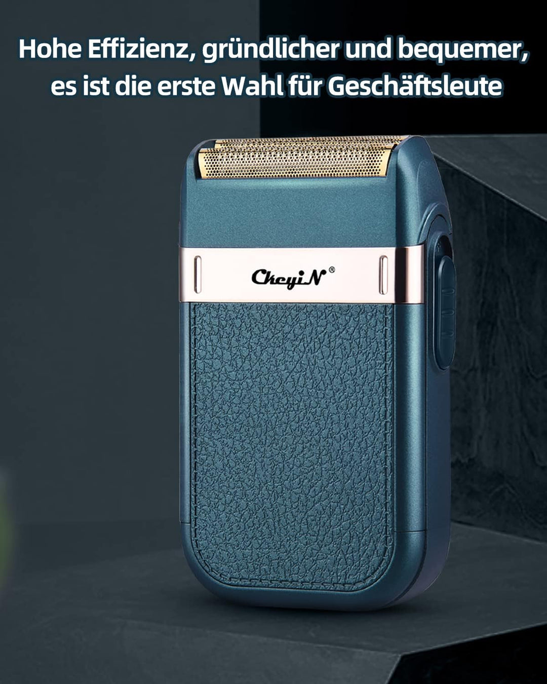 CkeyiN Elektrorasierer Herren, Rasierer Elektrisch, Rasierapparat Blau,Präzisionstrimmer,Barber Shav