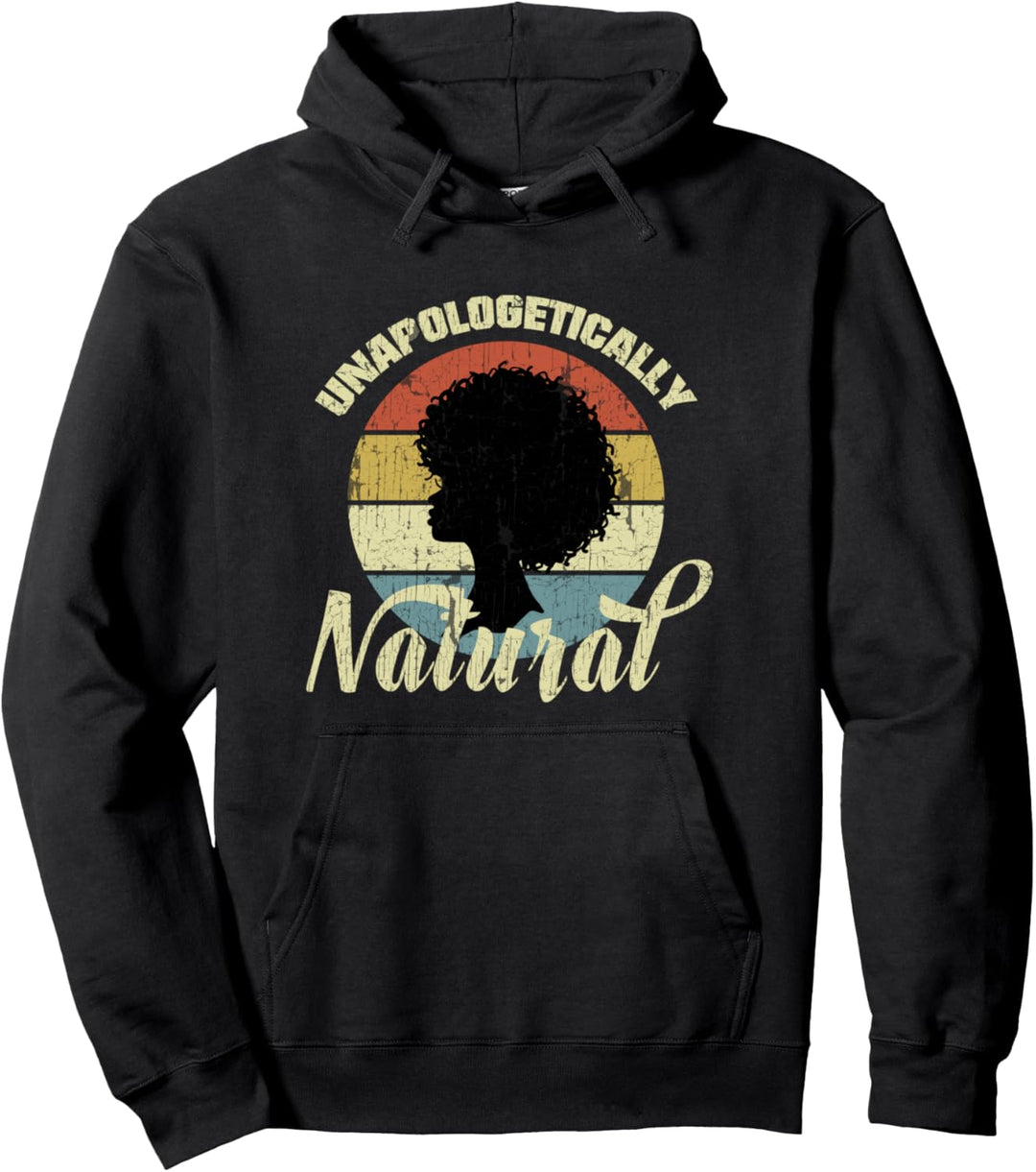 Unapologetisch natürlicher Afro Vintage Pullover Hoodie