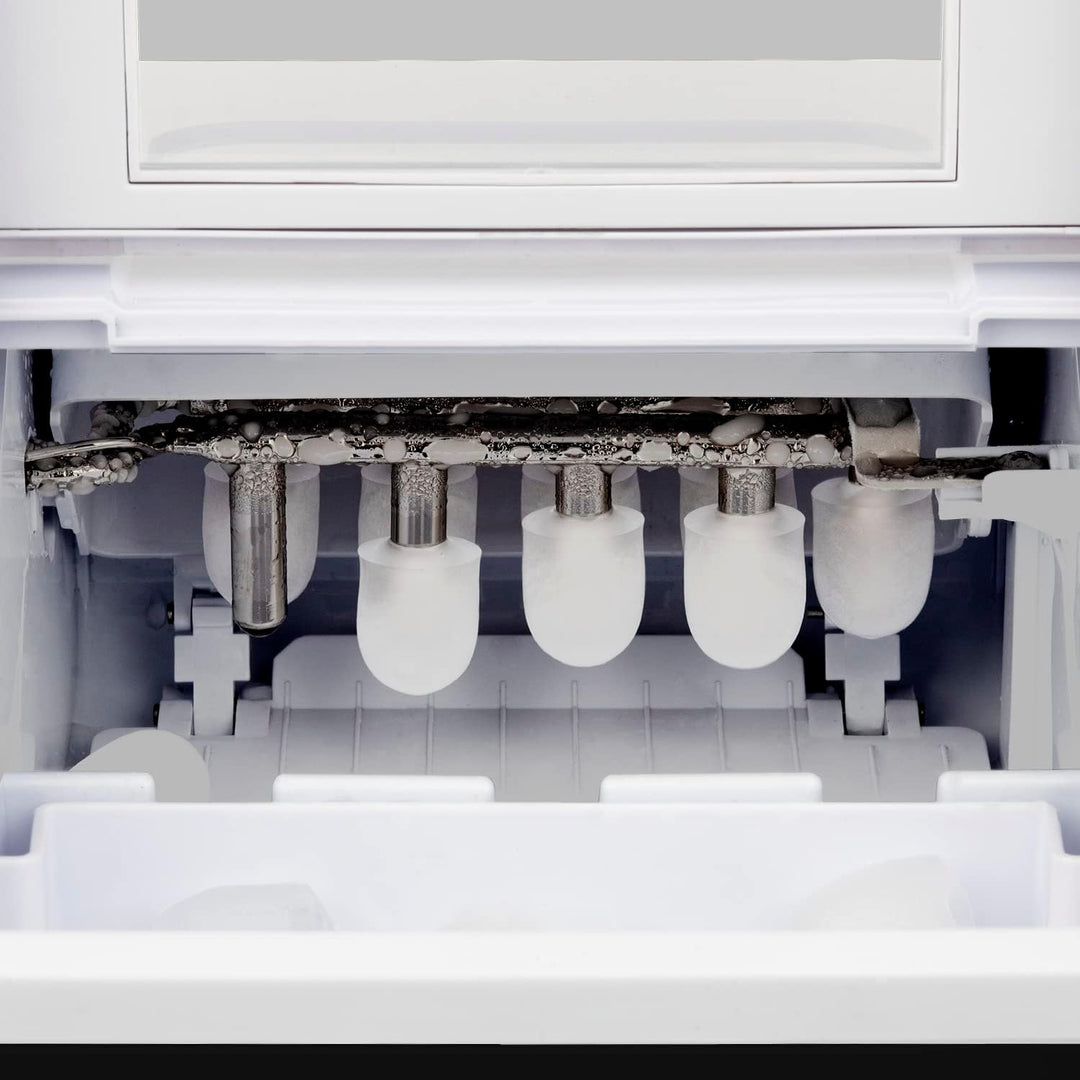 Wëasy KW12 Eiswürfelmaschine/ 12 kg Eiswürfel pro Tag / Sichtfenster / 2,2 Liter Wassertank / Wasser