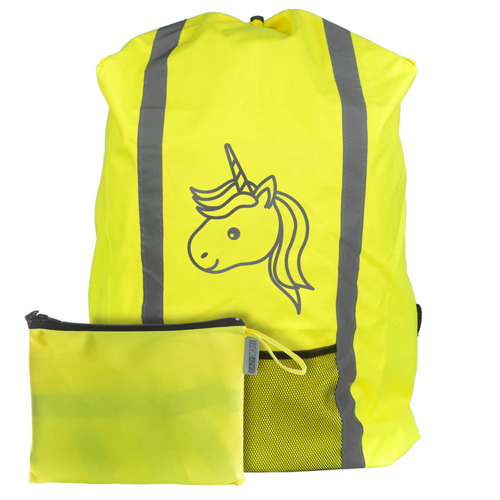 EAZY CASE Rucksack Schulranzen Regenschutz, Schutzhülle mit Reflektorstreifen, Regenüberzug, Regensc