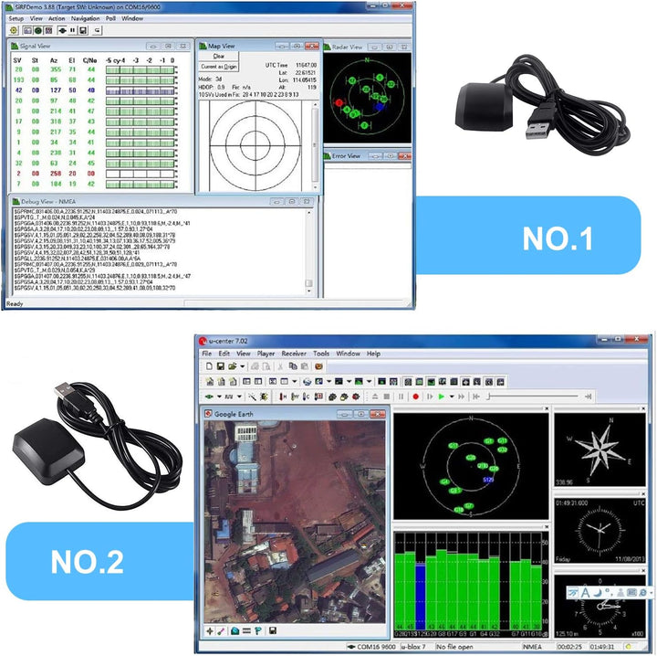 ARCELI VK-162 G-Maus USB-GPS-Dongle-Navigationsmodul, Externe GPS-Antenne USB-GPS-Empfänger mit Fern