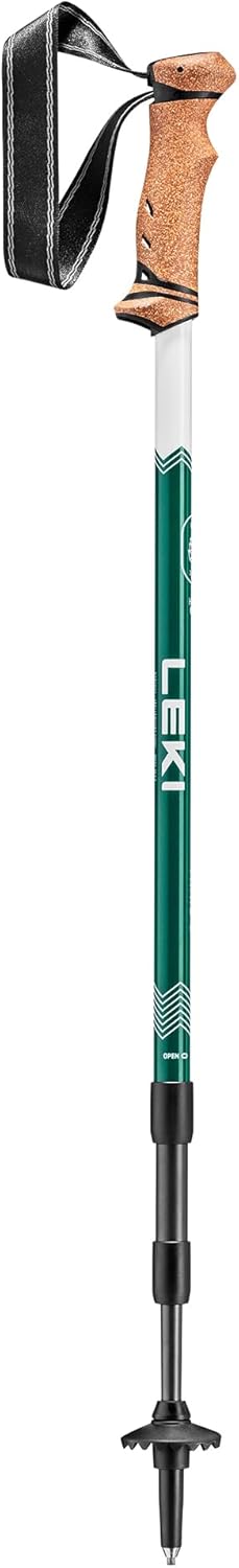 Leki Trail 110-145 cm Trekkingstöcke Teleskopstöcke Wanderstöcke Weiss deep aqua-white 110-145 cm, d