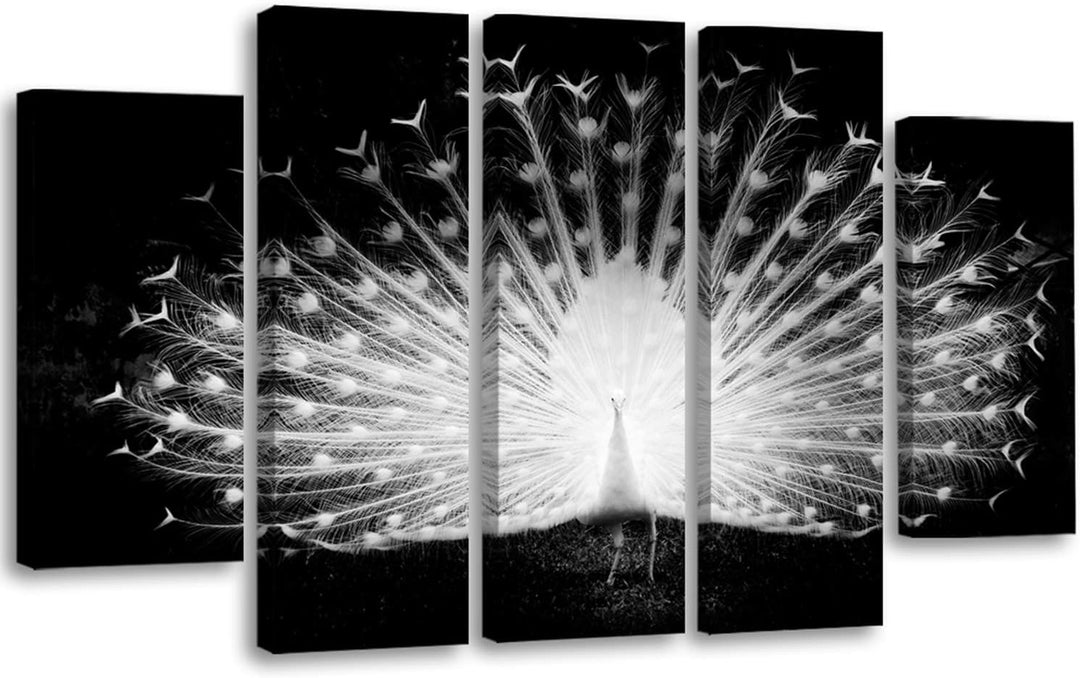 Feeby. Leinwandbild - 5 Teile - Bilder, Wand Bild, Wandbilder, Kunstdruck XXL, 5-Teilig, Typ B, 200x