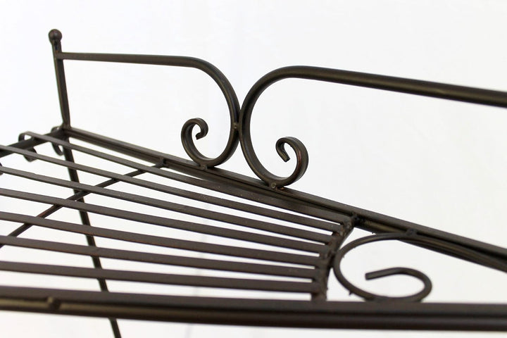 DanDiBo Blumentreppe Metall 64 cm Blumenständer mit 3 Ablagen DY11-12020 Pflanzenständer Blumenbank