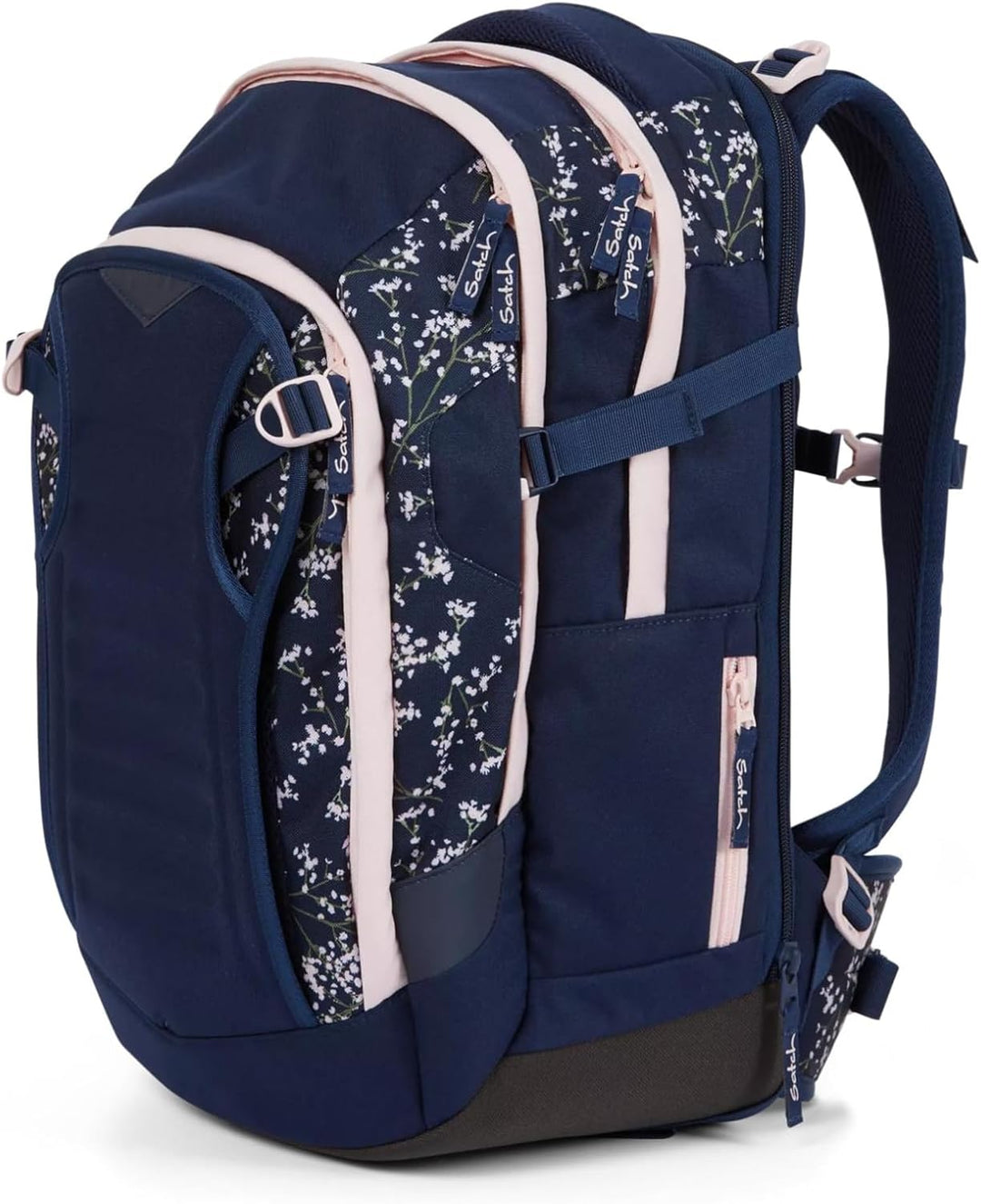 satch Unisex Kinder Match Schulrucksack match (1er Pack), Bloomy Breeze - Dunkelblau