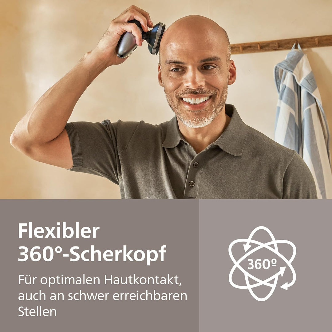 PHILIPS Head Shaver Pro Series 7000 – Glatzenrasierer für Männer und Frauen, flexibler 360grad-Scher
